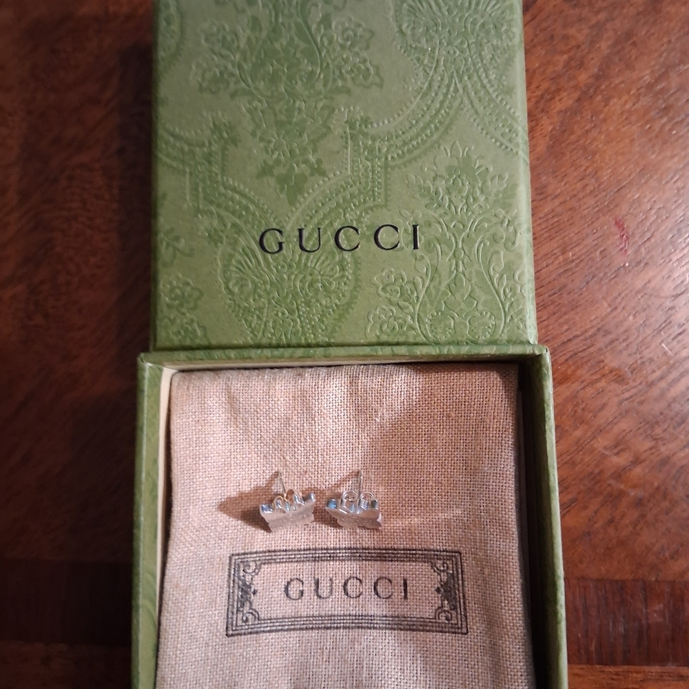 Gucci Silver Butterfly Earrings - Picture 6 of 7